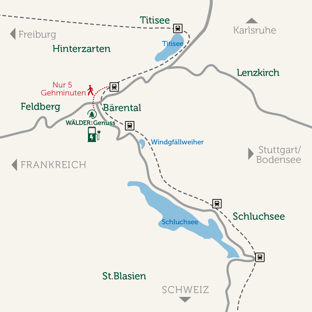 Anfahrt regional